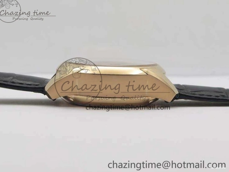 0120 De Ville Chronograph RG OMF 1:1 Best Edition Black Dial On Black Leather Strap A Sophisticated 8106